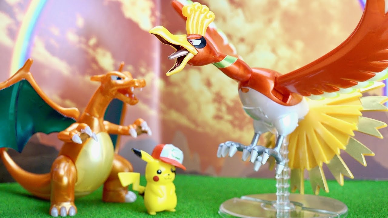 ポケモンプラモ ホウオウ リザードン サトシのピカチュウセット Pokemon Plamo Ho Oh Charizard Ash S Pikachu 劇場版ポケットモンスター キミにきめた Mag Moe