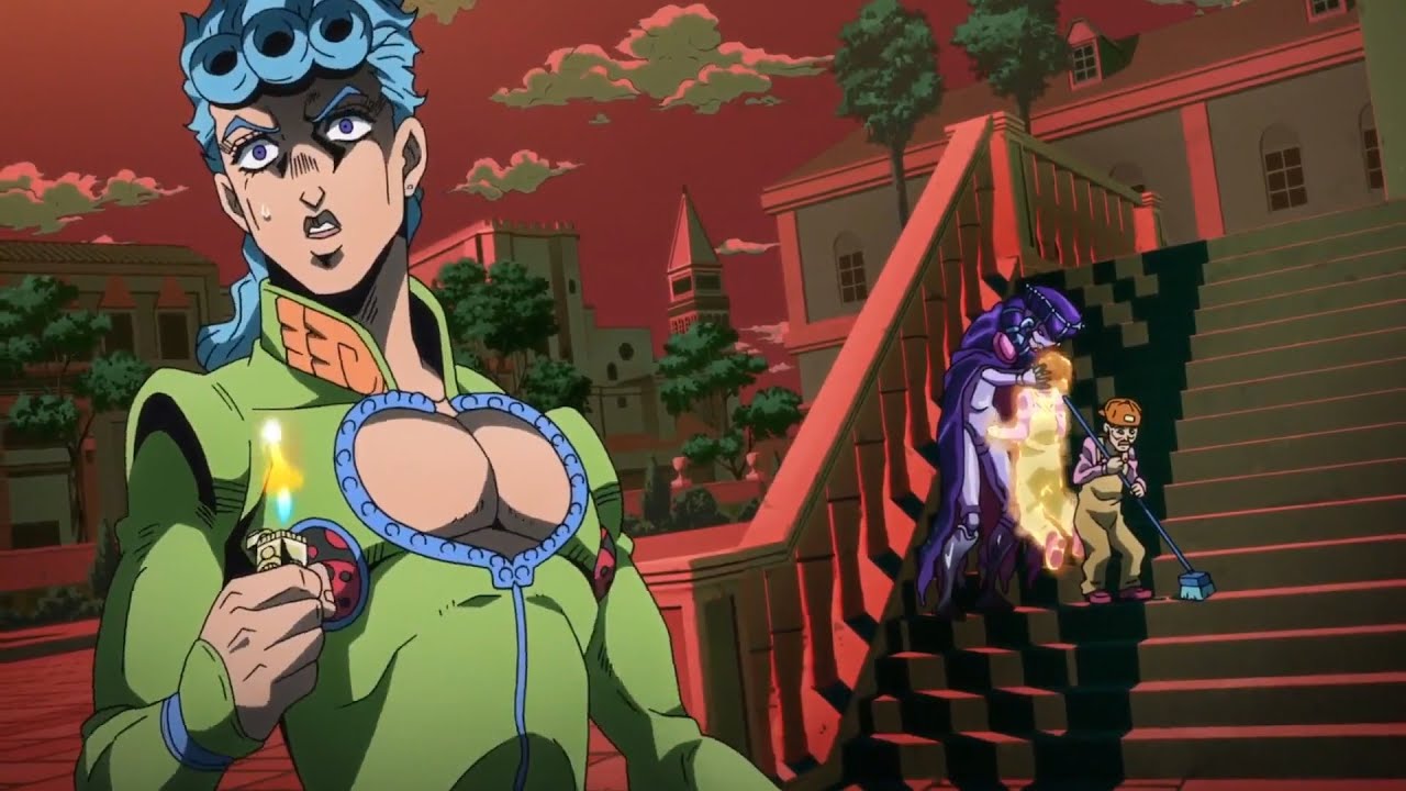 ジョジョの奇妙な冒険 黄金の風 [ 最高の瞬間 1 ]ジョルノのギャングに加わるための厳しいテスト。 JoJo SS5 MAG.MOE