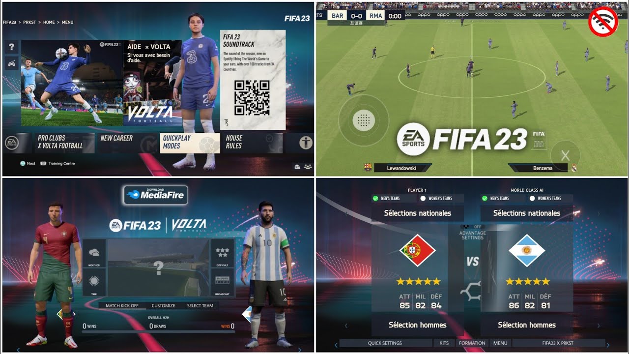 FIFA 16 MOD FIFA 23 ANDROID NEW TRANSFERS 2023 & KITS [APK+OBB] OFFLINE