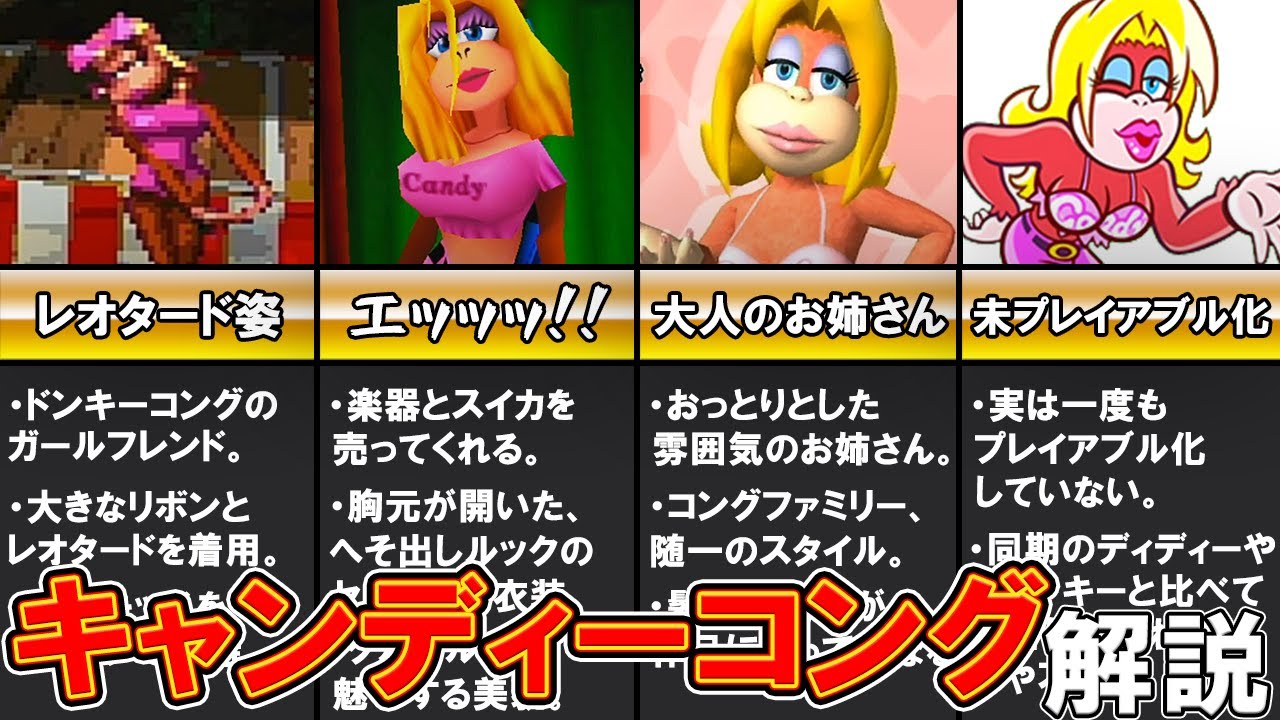 キャンディーコングについてゆっくり解説【ドンキーコング】 MAG.MOE